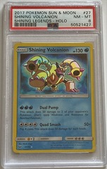 Shining Volcanion - 27/73 - Holo Rare - PSA 8